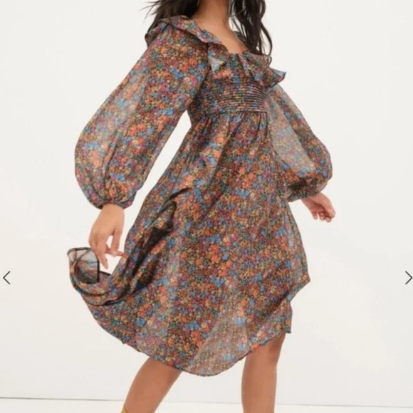 For love & lemons Brittany ditsy midi dress - Picture 3 of 8